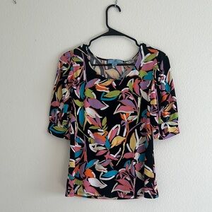 Colorful Floral Women's Top